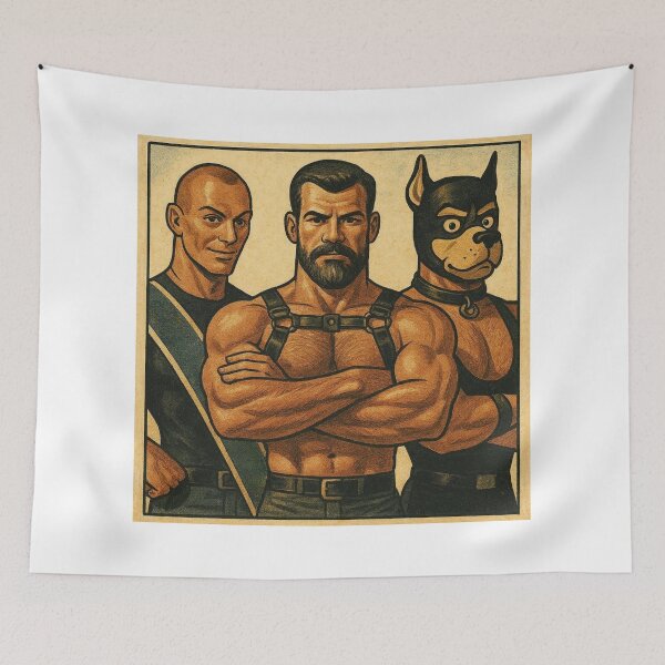 Item preview, Leather Fetish Kink Berlin German Pride Graphic Design designed and sold by ItsAKinkThing.