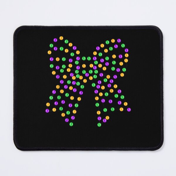 Item preview, mardi gras coquette bow men Beads Women Girls designed and sold by Boutkimaewab.