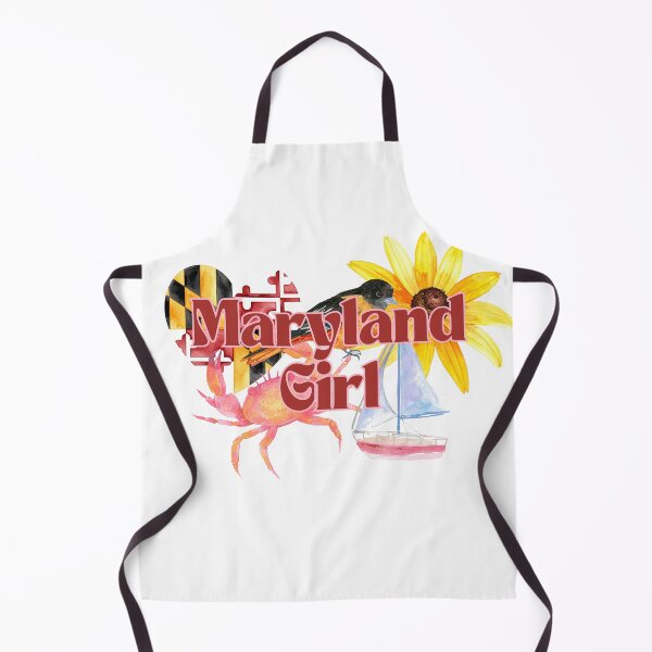 Item preview, Maryland Girl Sticker Maryland Pride Watercolor Crab Blue Crab Oriole Sailboat Black Eyed Susan Maryland Flag State Pride Gift designed and sold by PJZShop.