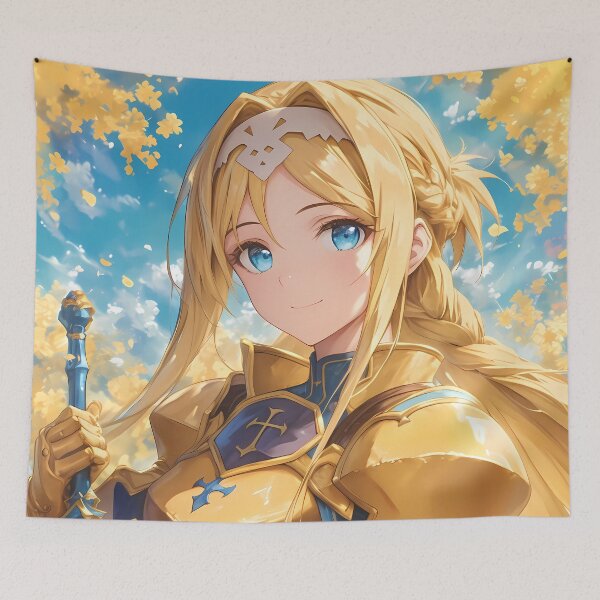 Item preview, Alice Zuberg Sword Art Online Golden Knight Under Sunlit Petals designed and sold by bystudiolereve.