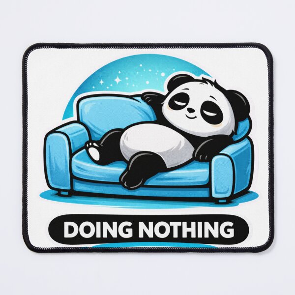 Item preview, Doing Nothing Panda – Funny Lazy Introvert Meme Sticker designed and sold by snaperos.