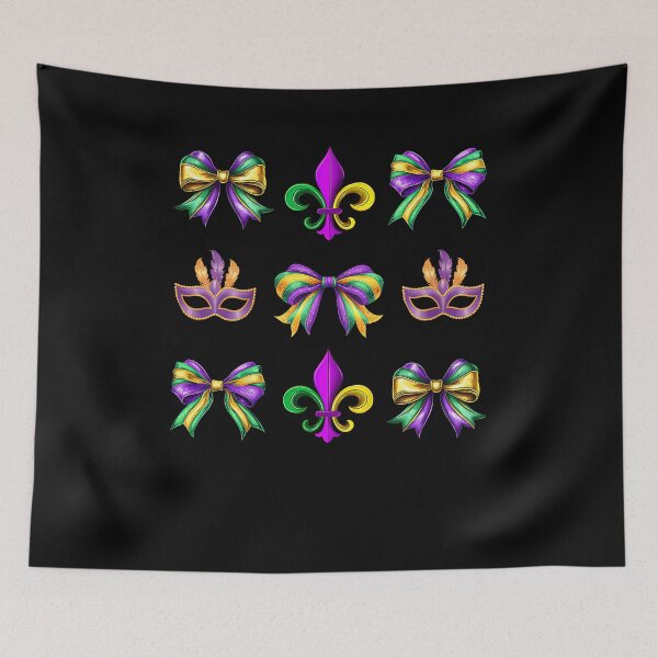 Item preview, mardi gras coquette bow men Trip Women Kids designed and sold by Boutkimaewab.
