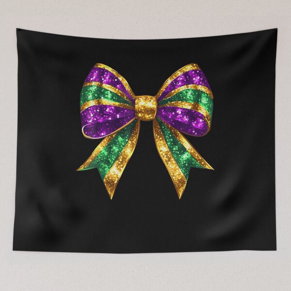 Item preview, mardi gras coquette bow women Women Kids designed and sold by Boutkimaewab.