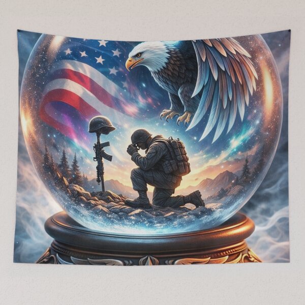 Item preview, Freedom Eagle Snow Globe Art designed and sold by jangkykarens.