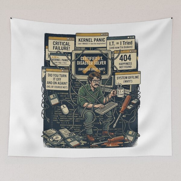 Item preview, Lost in Code  Vintage Programmer Life designed and sold by KurtByteStudio.