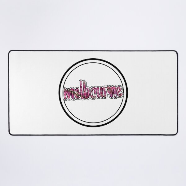 Item preview, Melbourne logo with state floral emblem text designed and sold by AussieVarsity.