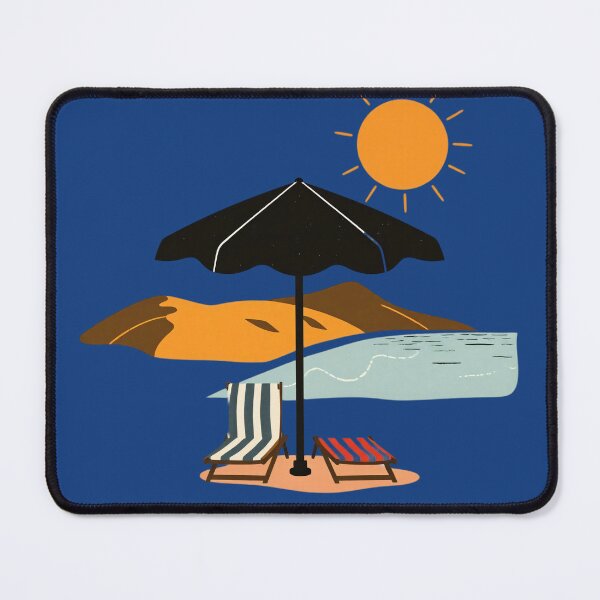 Item preview, Sunny Beach Escape – Minimal Summer Seaside Illustration designed and sold by KiraChie.