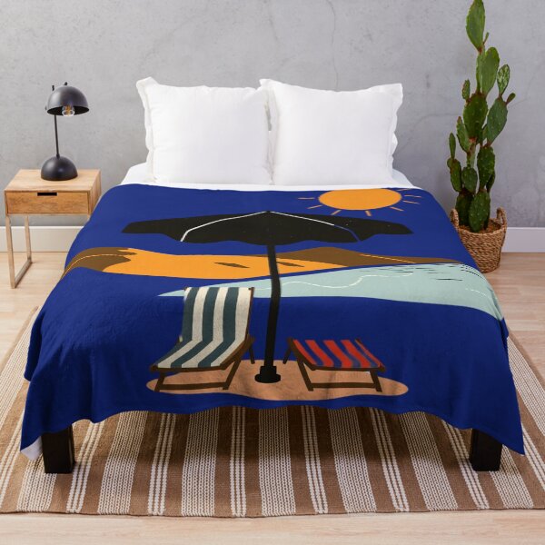 Item preview, Sunny Beach Escape – Minimal Summer Seaside Illustration designed and sold by KiraChie.