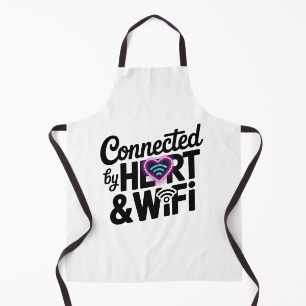 Item preview, Connected by Heart & WiFi. Cute Love Tech Quote Typography Design designed and sold by Aarvya Fashion Club ( A.F.C ).
