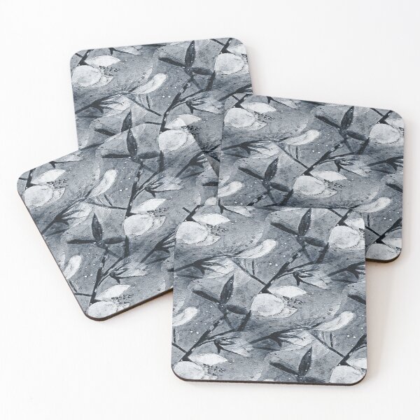 Item preview, Abstract Birds on a Branch Pattern in Blue designed and sold by Artistestella.