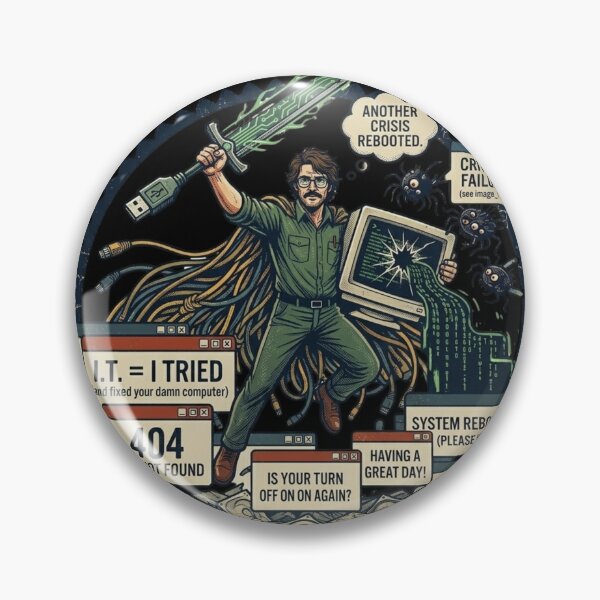 Item preview, Virus Slayer  Vintage IT Hero designed and sold by KurtByteStudio.