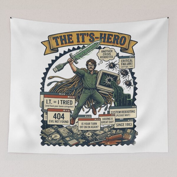 Item preview, Virus Slayer  Vintage IT Hero designed and sold by KurtByteStudio.