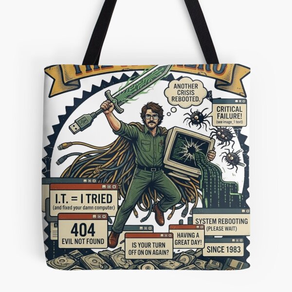 Item preview, Virus Slayer  Vintage IT Hero designed and sold by KurtByteStudio.