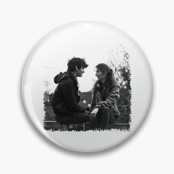 Item preview, Young Romantic Couple Conversation - Black and White Candid Love Art designed and sold by inkoutninja.