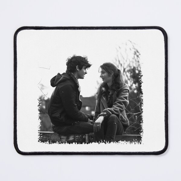 Item preview, Young Romantic Couple Conversation - Black and White Candid Love Art designed and sold by inkoutninja.