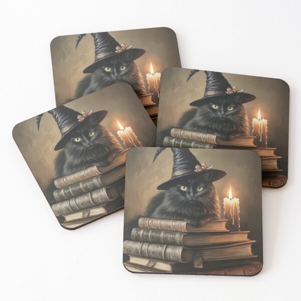 Item preview, the witcher Black Cat and Books designed and sold by ConnorGodwin.