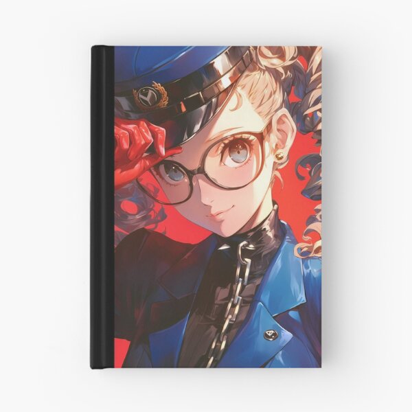 Item preview, Justine Caroline Persona 5 Blue Uniform Glasses Confident Closeup designed and sold by bystudiolereve.