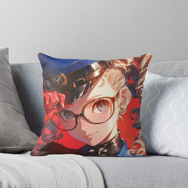 Item preview, Justine Caroline Persona 5 Blue Uniform Glasses Confident Closeup designed and sold by bystudiolereve.