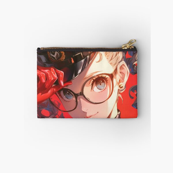 Item preview, Justine Caroline Persona 5 Blue Uniform Glasses Confident Closeup designed and sold by bystudiolereve.