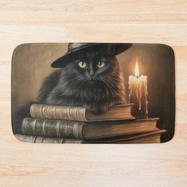 Item preview, the witcher Black Cat and Books designed and sold by ConnorGodwin.