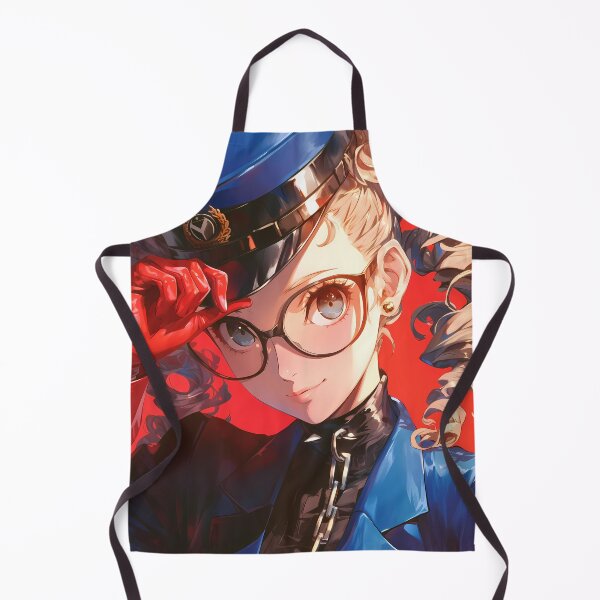 Item preview, Justine Caroline Persona 5 Blue Uniform Glasses Confident Closeup designed and sold by bystudiolereve.