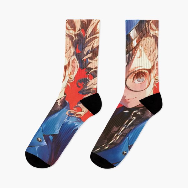 Item preview, Justine Caroline Persona 5 Blue Uniform Glasses Confident Closeup designed and sold by bystudiolereve.
