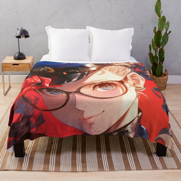 Item preview, Justine Caroline Persona 5 Blue Uniform Glasses Confident Closeup designed and sold by bystudiolereve.