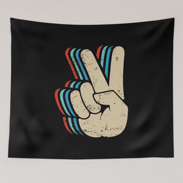 Item preview, Retro Peace Sign - V Fingers Vintage designed and sold by idalineverica.