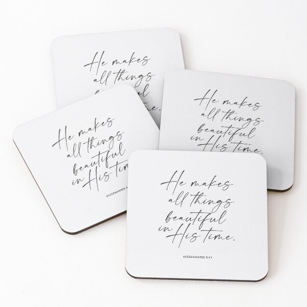Item preview, He makes all things beautiful designed and sold by QuotesnSketches.