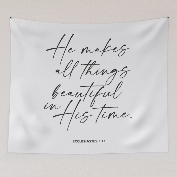 Item preview, He makes all things beautiful designed and sold by QuotesnSketches.