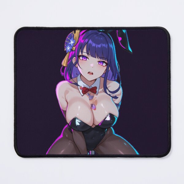 Item preview, Neon Pole Bunny Seductress – Glossy Purple Glow Pinup designed and sold by Jimakmo.