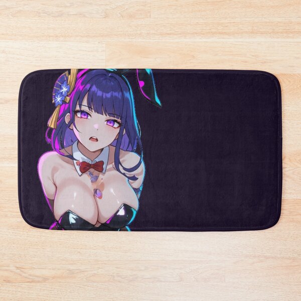 Item preview, Neon Pole Bunny Seductress – Glossy Purple Glow Pinup designed and sold by Jimakmo.