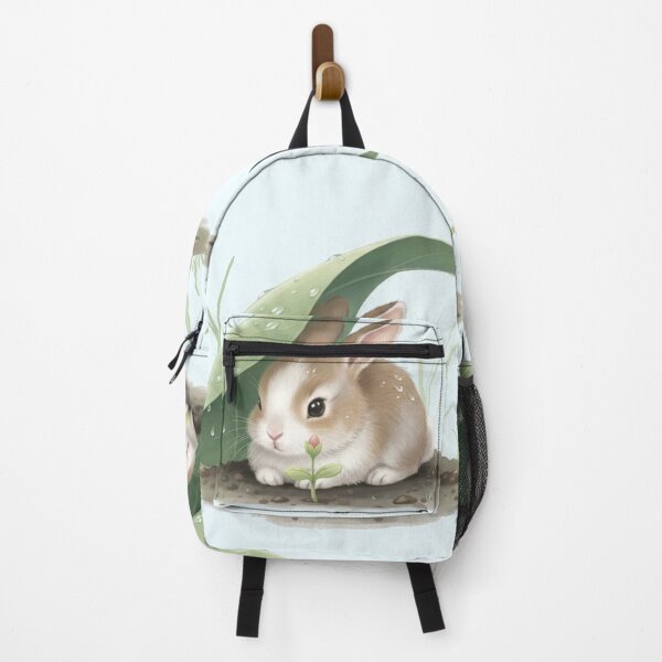 Item preview, Cute Easter Bunny with Rose Bud designed and sold by HumTumMe.