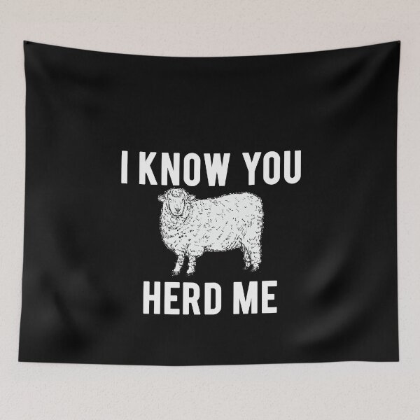 Item preview, I Know You Herd Me Funny Animal Pun Sheep Design designed and sold by spitzys.