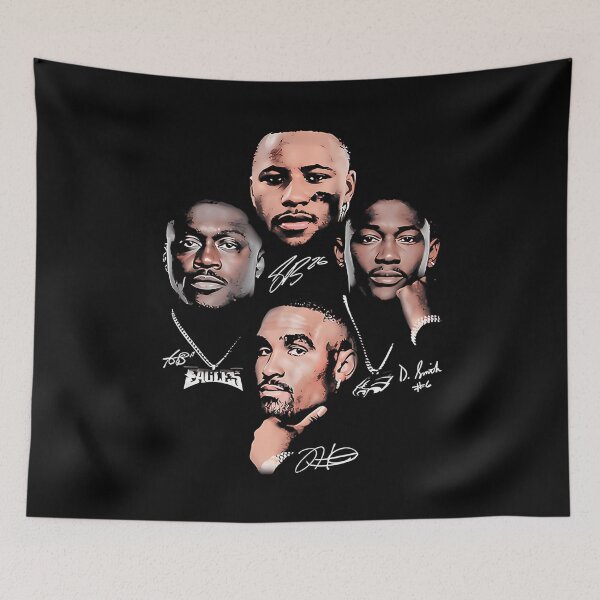 Item preview, Saquon Barkley Jalen Hurts A. J. Brown Devonta Smith Records designed and sold by C1Shop.