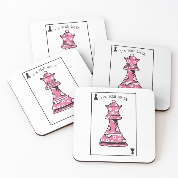 Item preview, Floral Pink Chess Queen – Cute Girly Strategy Art Print designed and sold by Yhanartstudio.