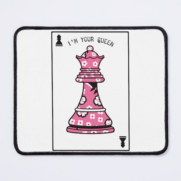 Item preview, Floral Pink Chess Queen – Cute Girly Strategy Art Print designed and sold by Yhanartstudio.