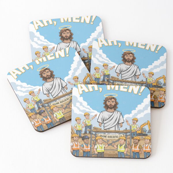 Item preview, Ah, Men! Divine Builders Cartoon designed and sold by Bappy888.