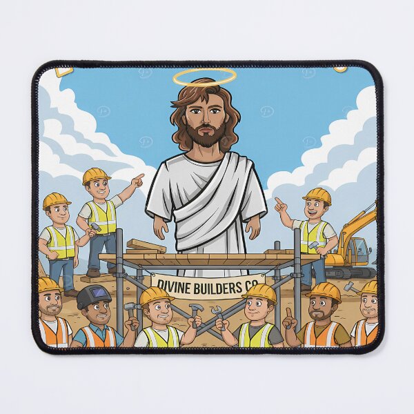 Item preview, Ah, Men! Divine Builders Cartoon designed and sold by Bappy888.