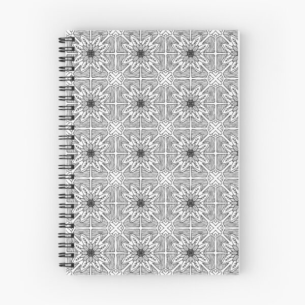 Aperçu de l'œuvre Motif floral noir et blanc créée et vendue par 13mtm80-Designs.