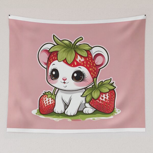 Item preview, Sweet Strawberry Mouse Garden Friend designed and sold by CASASIS_MERCH.