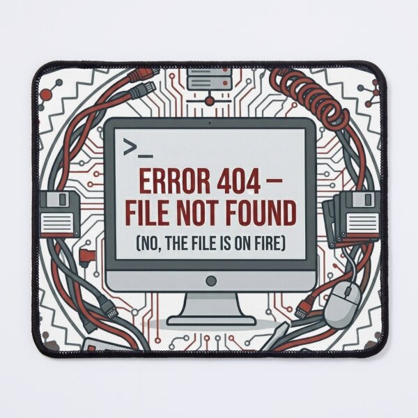 Item preview, Error 404  File Not Found (Premium IT Design) designed and sold by KurtByteStudio.