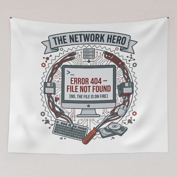Item preview, Error 404  File Not Found (Premium IT Design) designed and sold by KurtByteStudio.