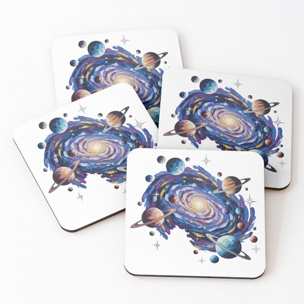Item preview, "Spiral Galaxy Oil Painting - Cosmic Masterpiece designed and sold by Dzblack.