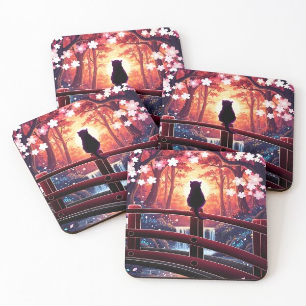 Item preview, Cat on a bridge in a cherry blossom designed and sold by Bappy888.