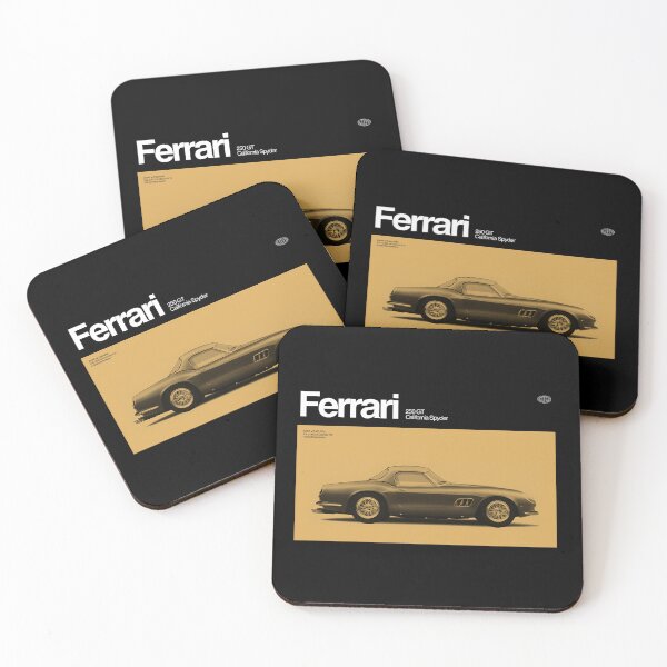 Item preview, Ferrari 250 GT California Spyder Vintage Classic Car Black designed and sold by moyjoystudio.