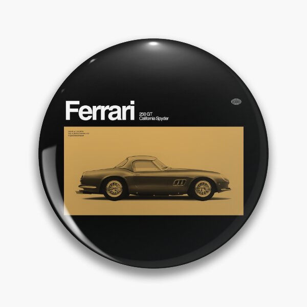 Item preview, Ferrari 250 GT California Spyder Vintage Classic Car Black designed and sold by moyjoystudio.
