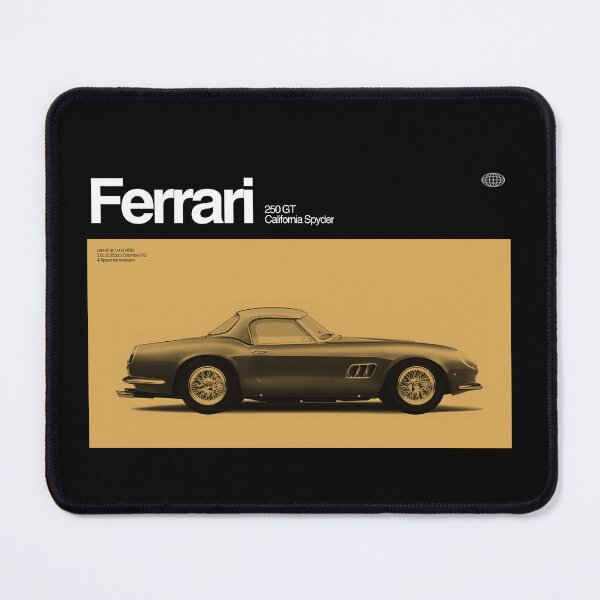 Item preview, Ferrari 250 GT California Spyder Vintage Classic Car Black designed and sold by moyjoystudio.