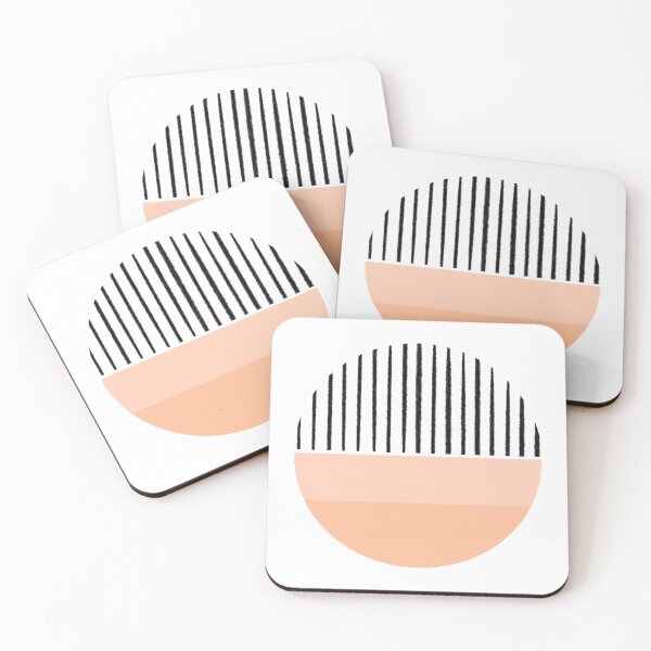Item preview,  Soft Pink Geometric Line Art Print designed and sold by Pattern&Pixel.