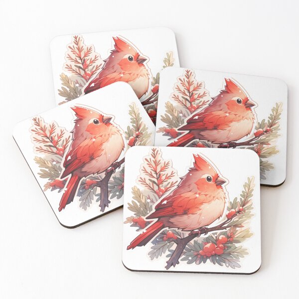 Item preview, Christmas Cardinal Sticker designed and sold by Solace Sparkles.